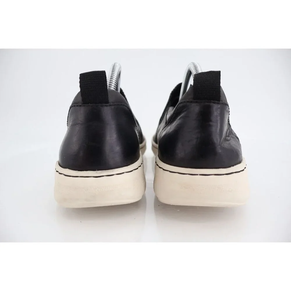 Born Mitchell Loafer Slip On Black Leather Flat Shoes Comfy Men Size 9